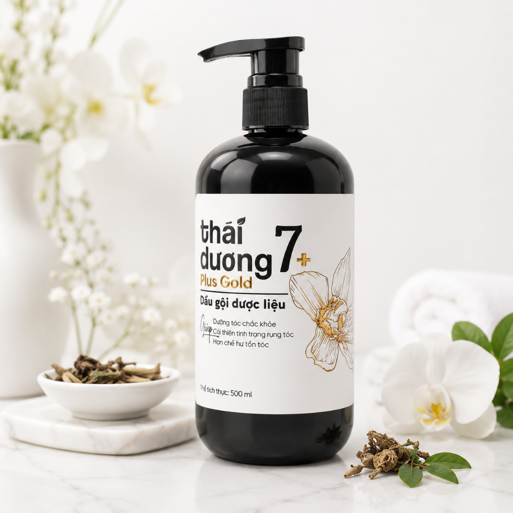 [Live] Dầu gội dược liệu Thái Dương 7 Plus Gold 250ml/500ml cho tóc khô xơ, hư tổn tặng tuýp Thái Dương 7 Plus 50m | BigBuy360 - bigbuy360.vn