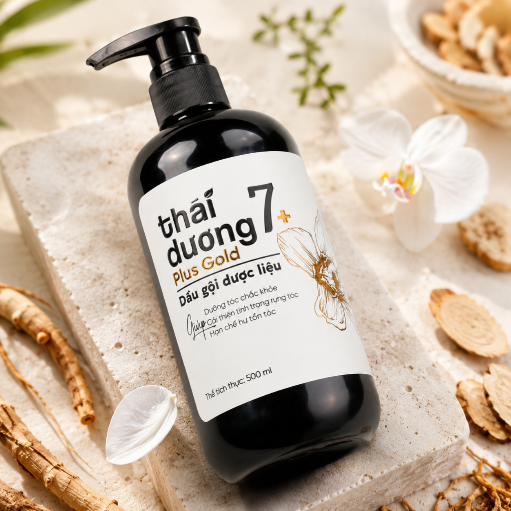 [Live] Dầu gội dược liệu Thái Dương 7 Plus Gold 250ml/500ml cho tóc khô xơ, hư tổn tặng tuýp Thái Dương 7 Plus 50m | BigBuy360 - bigbuy360.vn