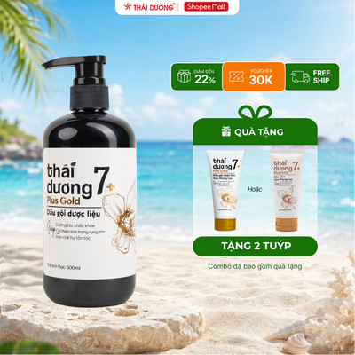 [Live] DẦU GỘI dược liệu Thái Dương 7 Plus Gold 500ml kèm quà tặng siêu hot