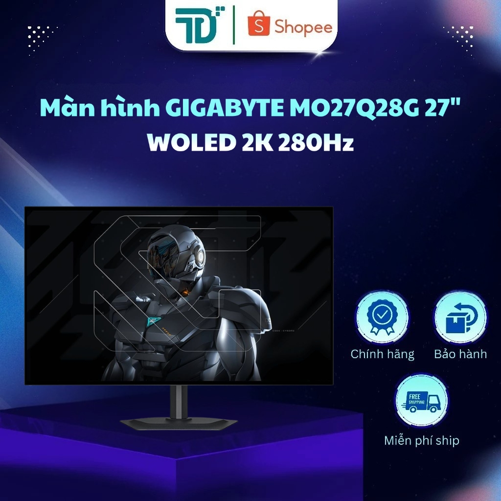 Màn hình GIGABYTE MO27Q28G 27" WOLED 2K 280Hz chuyên game 99%