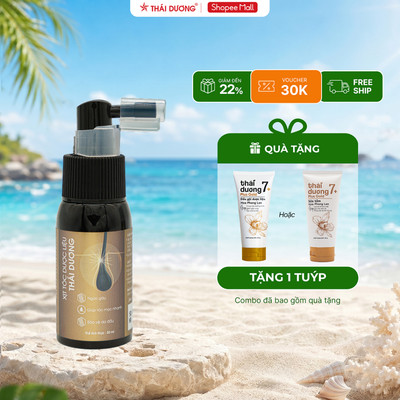 [Live] Mua 1 Xịt tóc dược liệu Thái Dương 30ml tặng 1 Tube 7 Plus Gold 50g