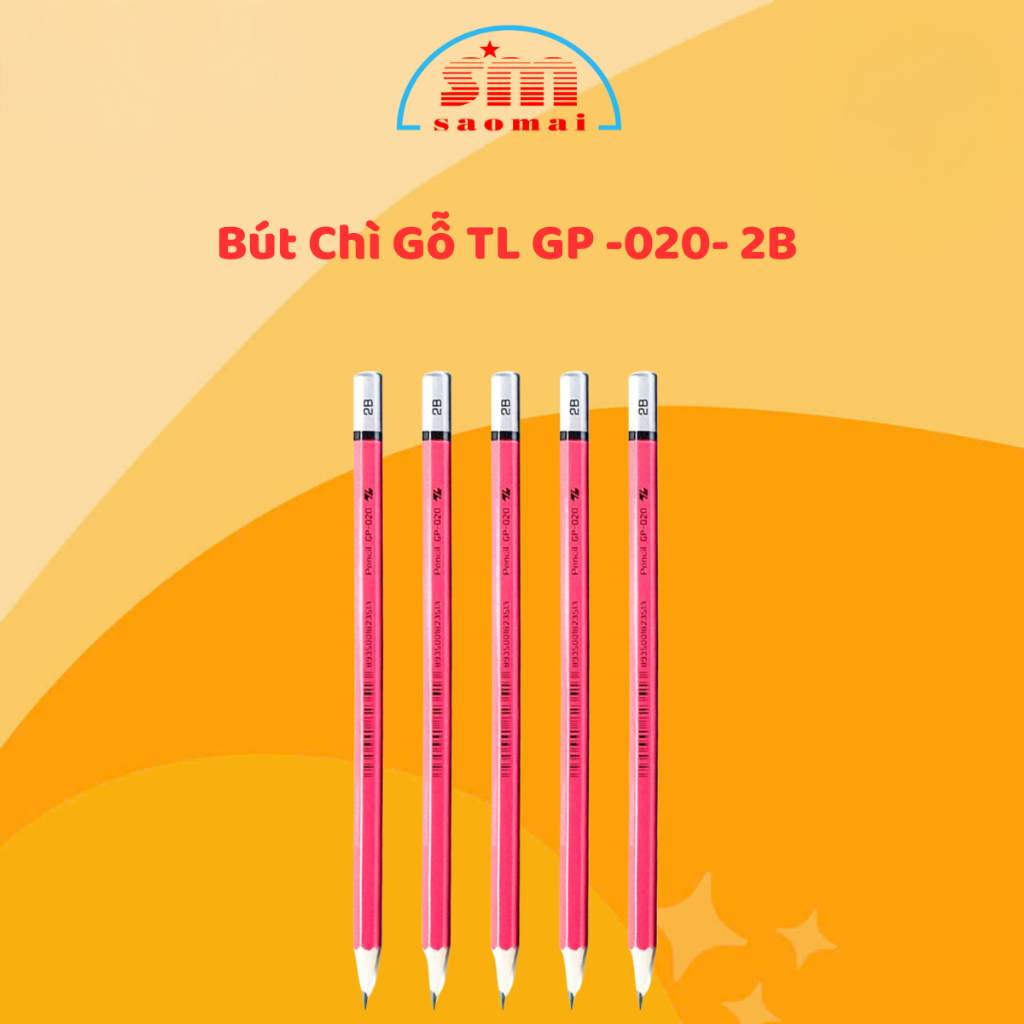 Bút Chì Gỗ Thiên Long GP - 020 - 2B, Bút Chì Gỗ Thiên Long 2B