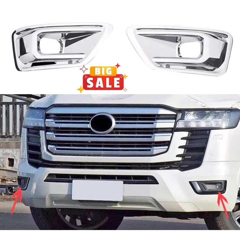 Ốp Viền Gầm Land Cruiser LC300 2023 2024 2025 2026 -  Ốp Trang Trí Bảo Vệ Đèn Gầm Trước LC300