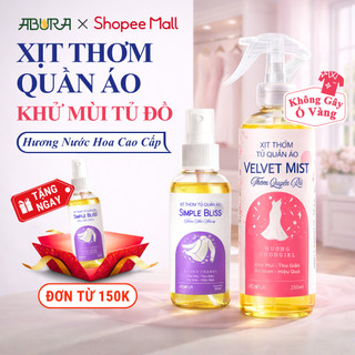 Chai xịt thơm tủ quần áo 50ml/260ml ABURA hương nước hoa dịu nhẹ xịt vải thơm mát lâu dài