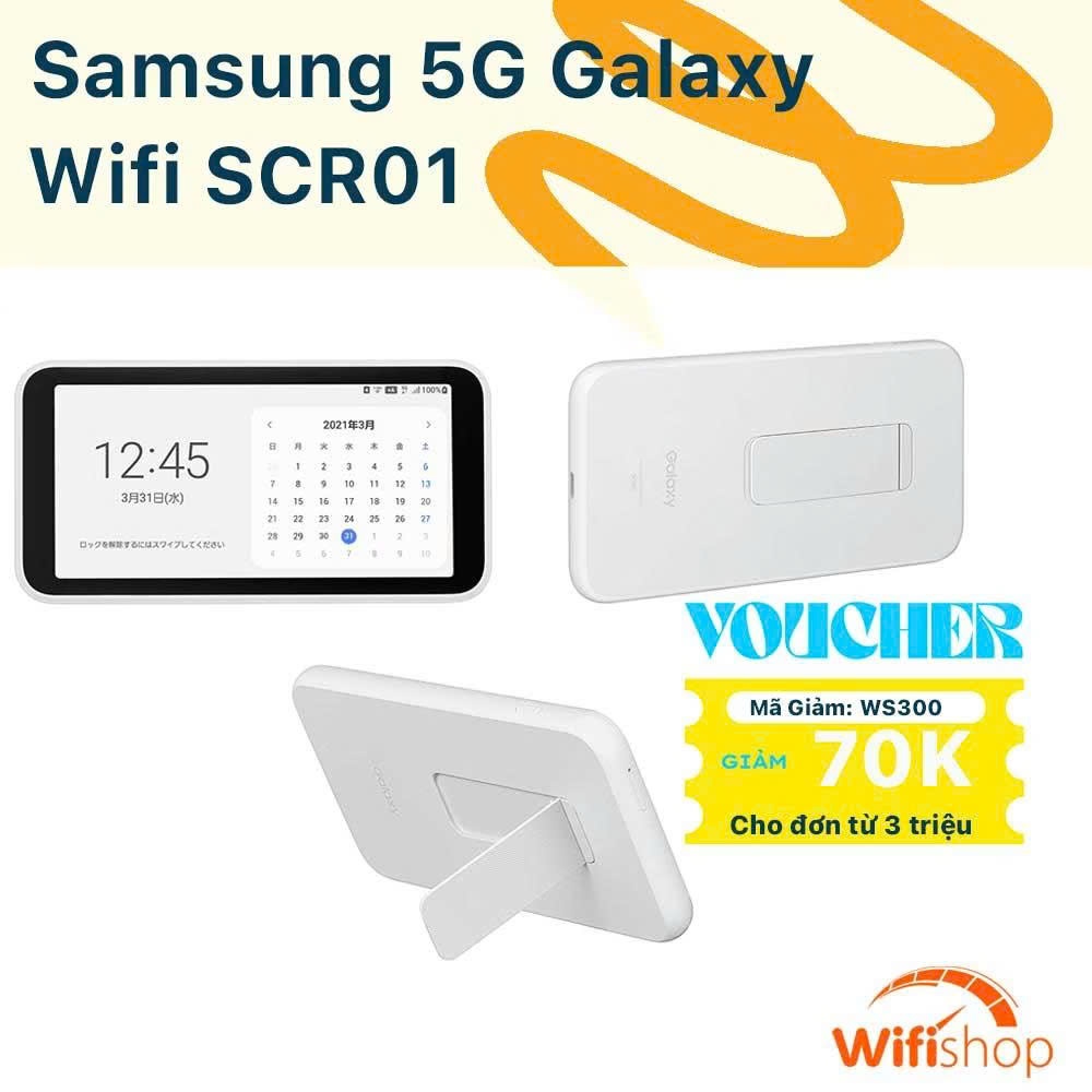 Bộ Phát WiFi 5G Samsung Galaxy SCR01 Chính Hãng Nhật Bản - Router Di Động WiFi 6 Tốc Độ Cao, Pin Khủ