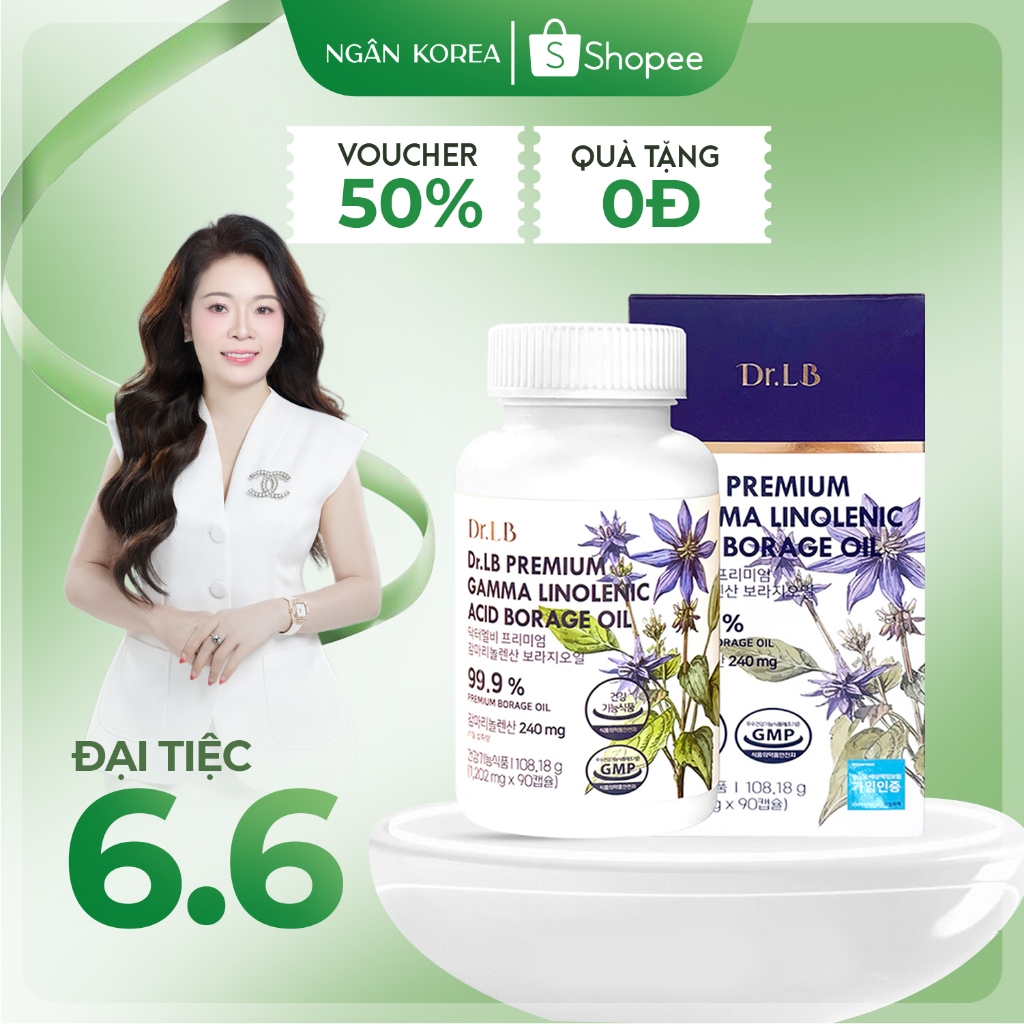 Viên Uống Nội Tiết Tố Nữ Hoa Lưu Ly Dr.LB Hàn Quốc 90 Viên – Hỗ Trợ Cân Bằng Nội Tiết, Giảm Bốc Hỏa, Tiền Mãn Kinh | BigBuy360 - bigbuy360.vn