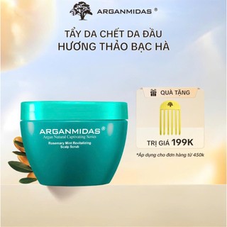 Tẩy tế bào chết da đầu hương thảo bạc hà Arganmidas 300ml