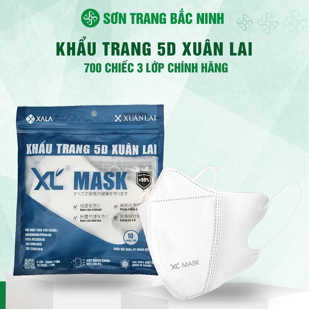 [ 700/600 Cái ] Khẩu Trang 5D Xuân Lai Chính Hãng Chống Bụi Mịn Tia UV Hiệu Quả