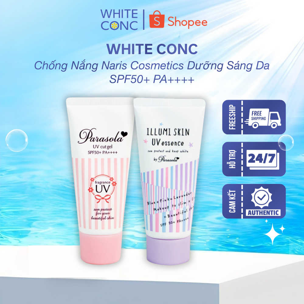 Kem, Xịt Chống Nắng Naris Cosmetics Dưỡng Sáng Da Parasola UV Spray SPF50+ PA++++