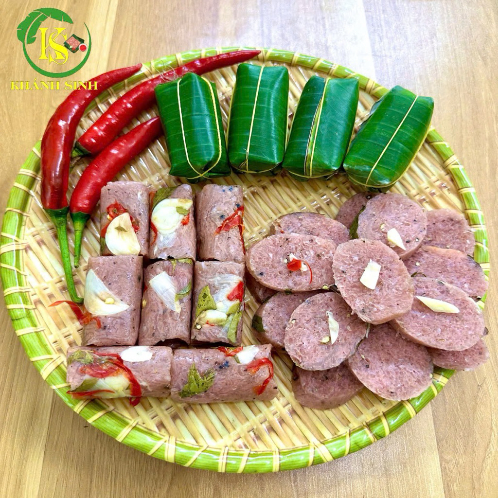 Combo Tiết Kiệm 2 loại 20 Vuông + 1 cối nem Khánh Sinh- được làm từ thịt lợn tươi mỗi ngày
