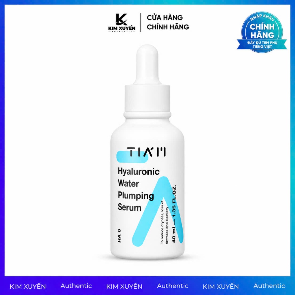 Hyaluronic Water Serum Tiam Hyaluronic Water Plumping HA 6 40ml