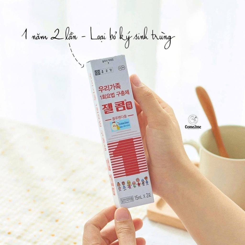 Tẩy giun cho trẻ Zelcom Hàn Quốc dùng cho trẻ từ 2 tuổi