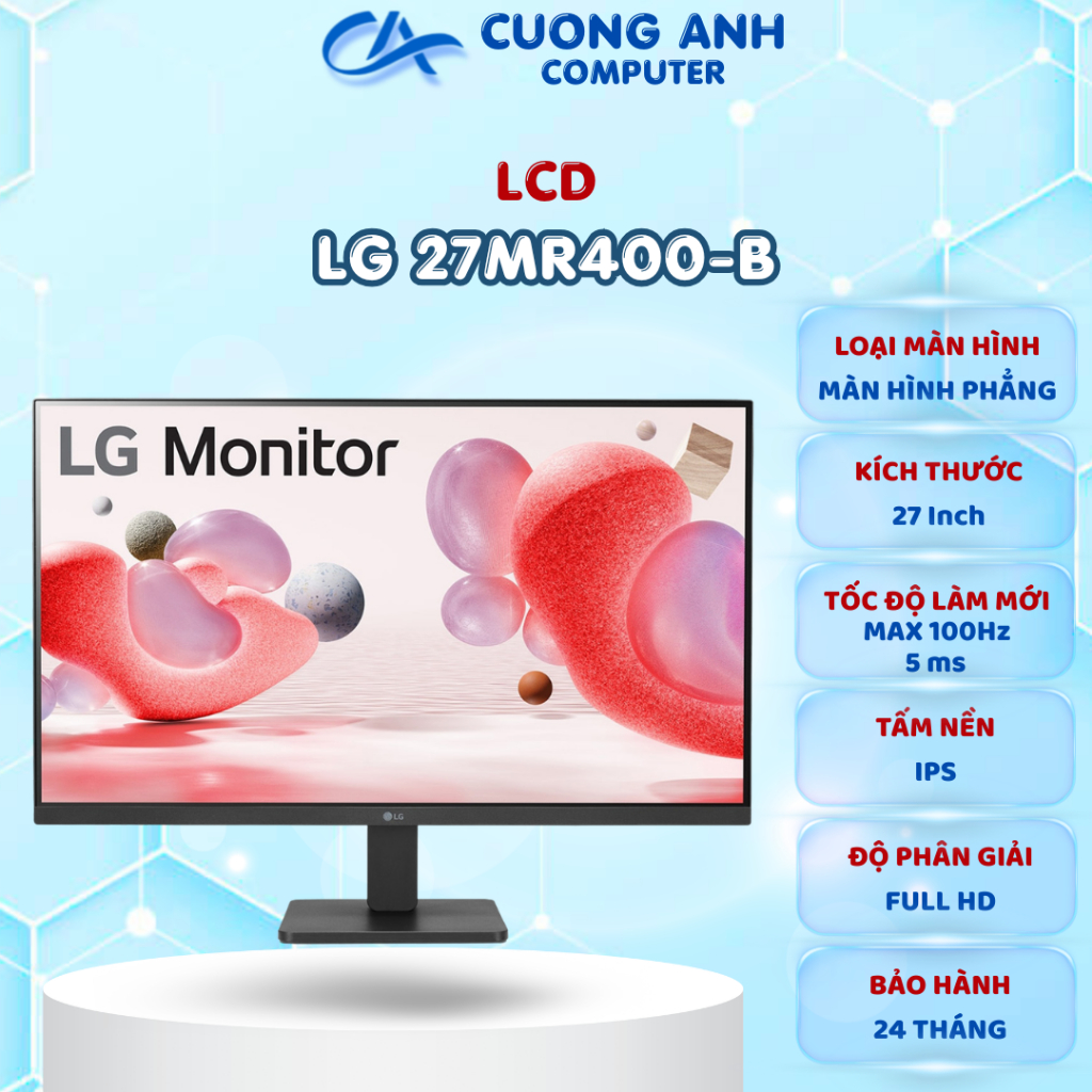 Màn Hình LG 27MR400-B (27 inch - IPS - FHD - 100Hz - 5ms - FreeSync). Hàng mới chính hãng