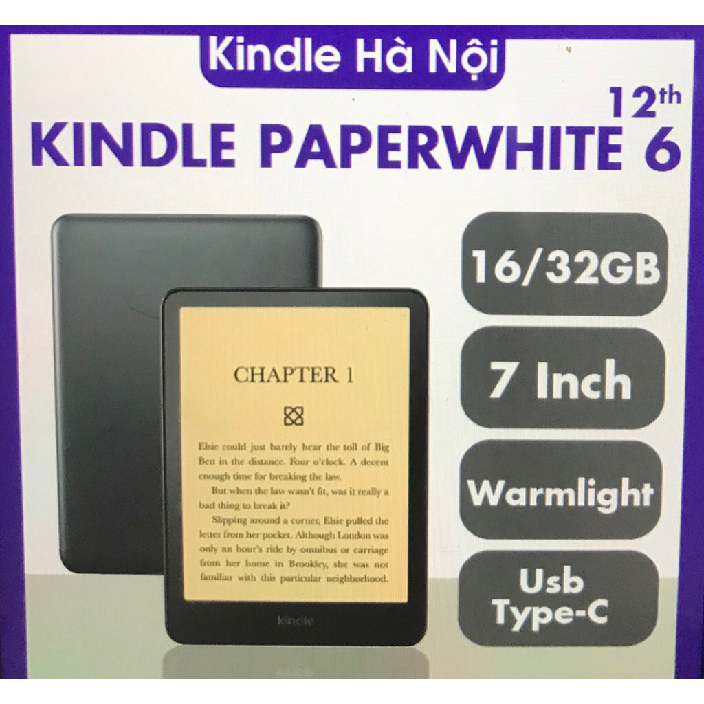 Máy Đọc sách Kindle Paperwhite 6 12th
