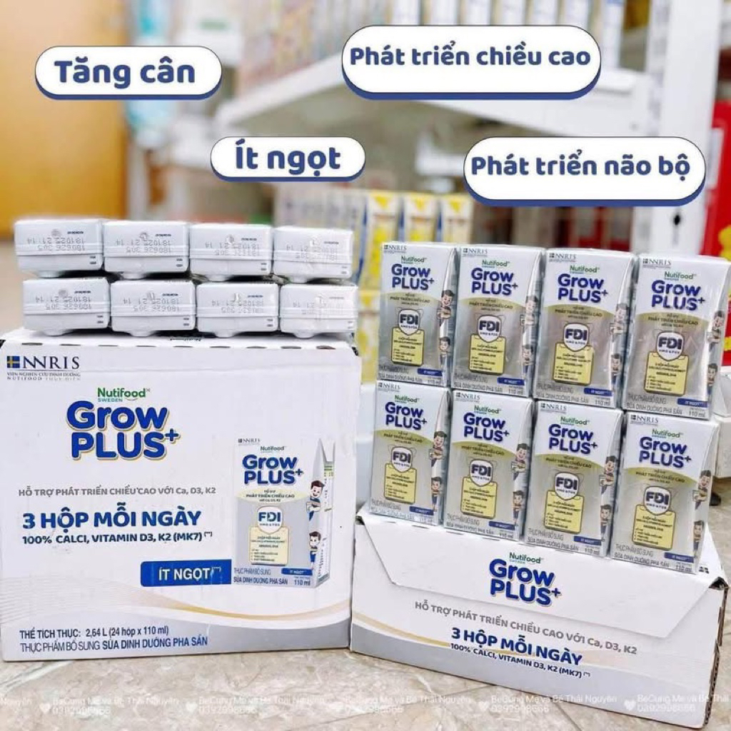 grow plus bạc hộp 110ml/thùng 24 hộp.