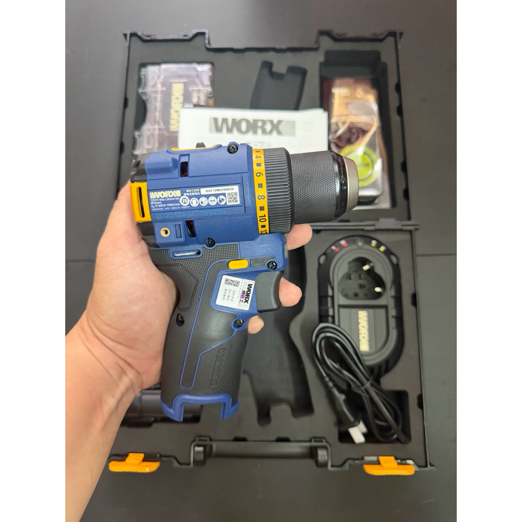 Khoan Worx WU135R bản giới hạn (1 máy 1 pin 1 sạc)