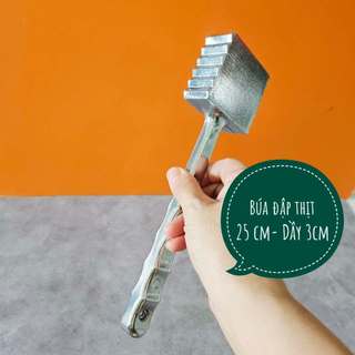 Búa đập thịt inox - Size Lớn. Chắc tay, dễ sử dụng