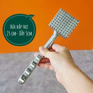 Búa đập thịt inox - Size Lớn. Chắc tay, dễ sử dụng