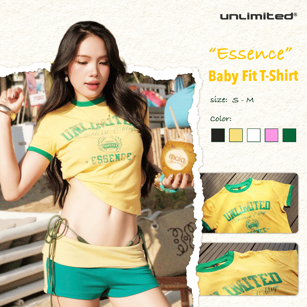 Áo Baby Tee UNLIMITED -Essence Baby Fit T-Shirt