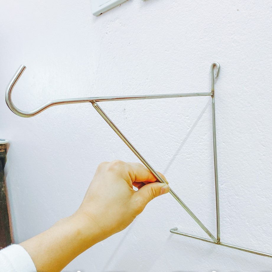 Móc Treo Lồng Chim Chữ A Gắn Tường Chất Liệu Inox Cứng Cáp