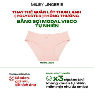 [Quần Lót Thở] Combo 2 Quần Lót Modal Visco Miley Lingerie Bikini Kháng Khuẩn BCS04