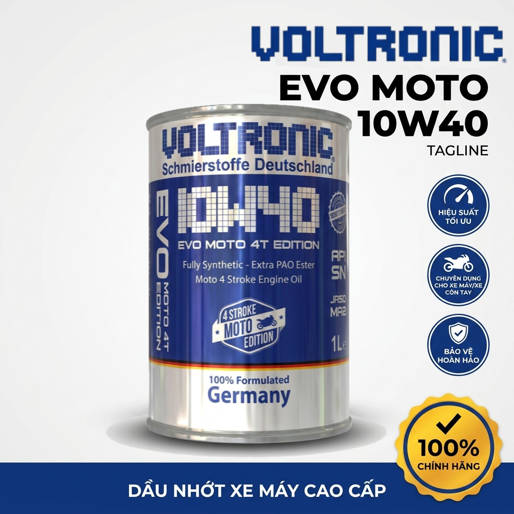 Dầu Nhớt Xe Số Voltronic EVO 4T Edition 10w40