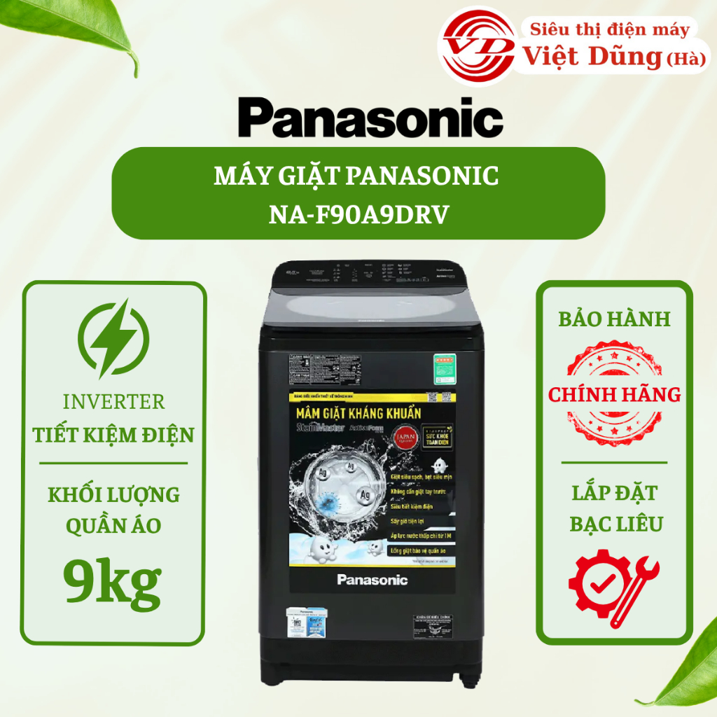Máy giặt Panasonic 9kg NA-F90A9DRV - [VIỆT DŨNG]