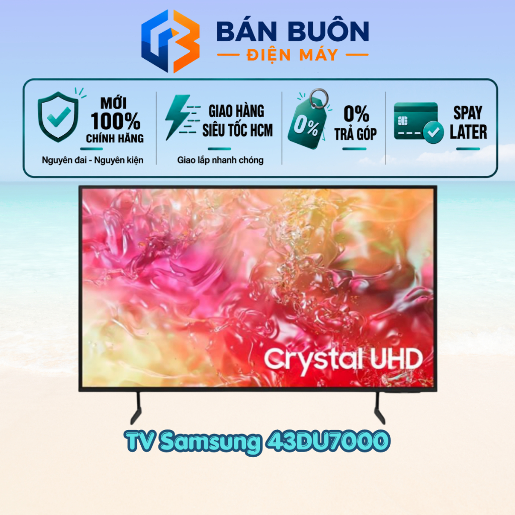 43DU7700 | 43DU7000 Smart Tivi Samsung 43 inch, 4K UHD, PurColor, Q-Symphony 43DU7700 | 43DU7000