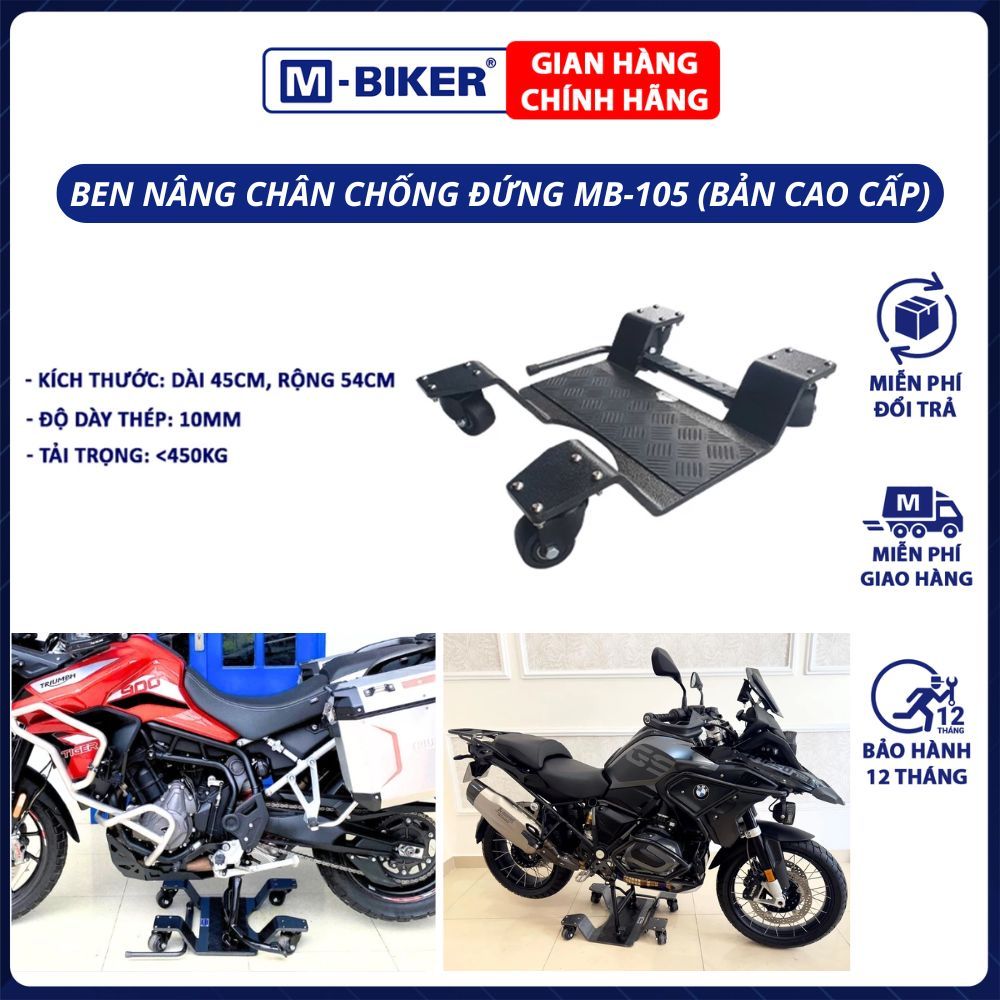 Ben Nâng MB105, Ben Xoay Chân Chống Giữa M-Biker Cao Cấp Dành Cho Nhiều Dòng Xe