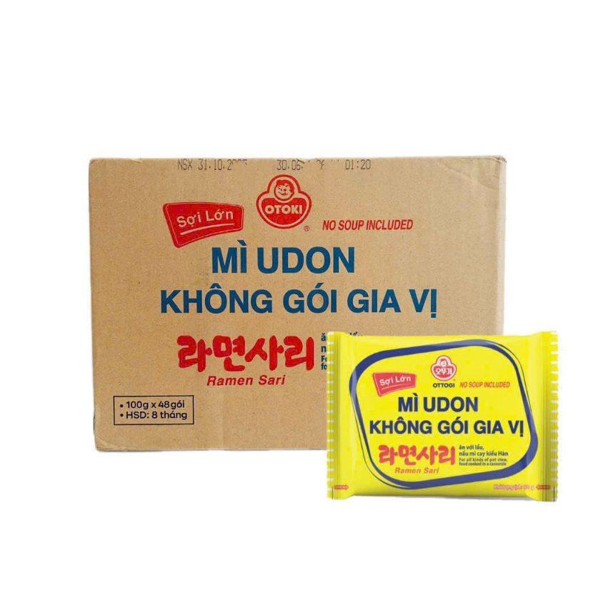 THÙNG 48 GÓI MÌ UDON KHÔNG GÓI GIA VỊ OTOKI 100G