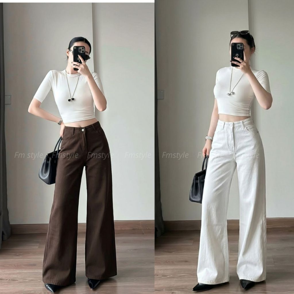 Quần Kaki Nữ FMSTYLE Ống Suông Hack Dáng Chuẩn Đẹp  26050434
