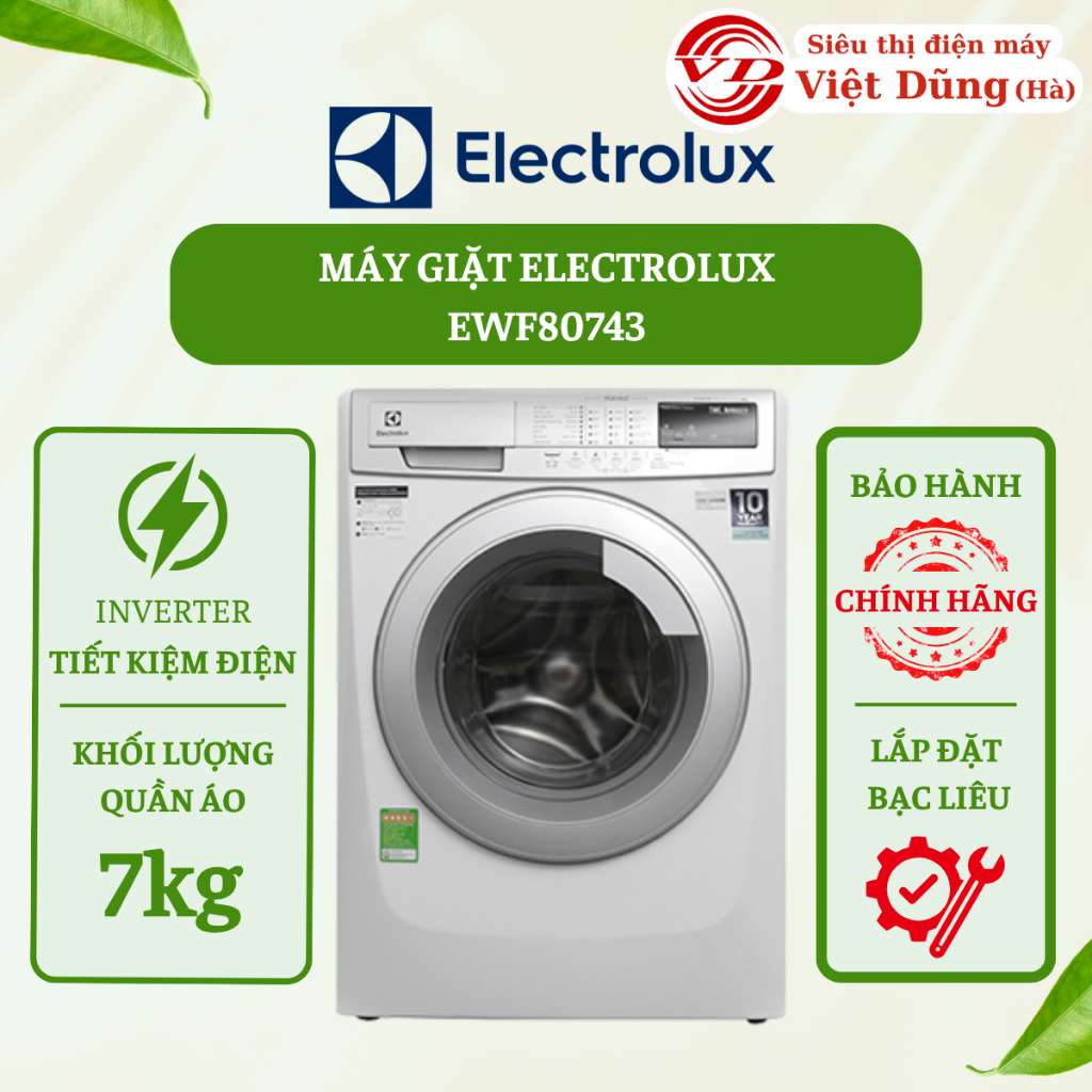 Máy Giặt Electrolux 7kg EWF80743 - [VIỆT DŨNG]