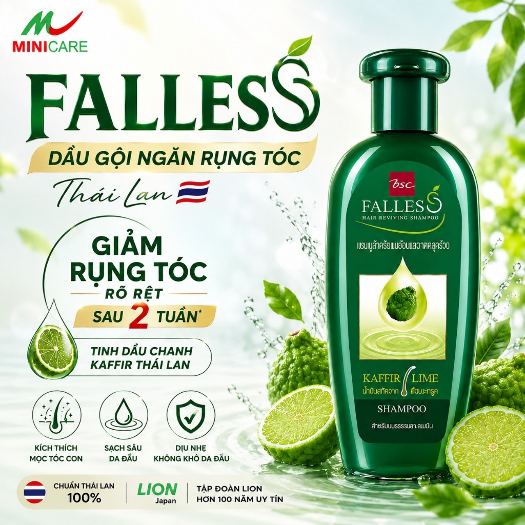 Dầu gội ngăn rụng tóc Falless 300ml | Nhập Khẩu Thái Lan