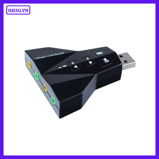 USB Sound Card 2.0 3D – Dùng Cho Máy Tính PC, Laptop Giúp Kết Nối Micro, Tai Nghe, Loa, Karaoke,...