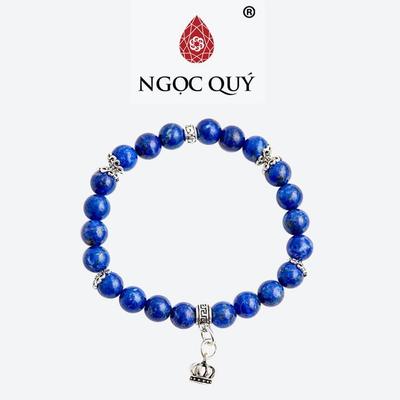 Vòng tay đá Lapis Lazuli tự nhiên phối charm - Mẫu VC0362 - Ngọc Quý