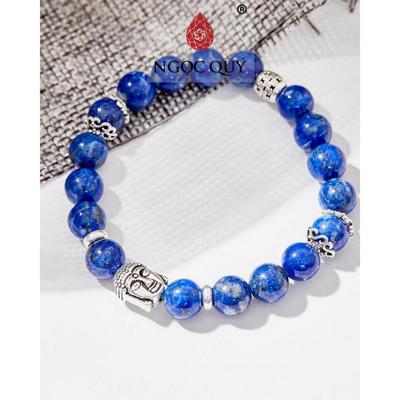 Vòng tay đá Lapis Lazuli tự nhiên phối charm - Mẫu VC0361 - Ngọc Quý