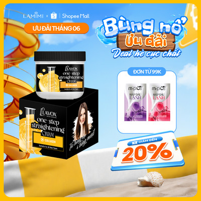Kem Duỗi Tóc 1 Bước Collagen Lavox Online Shopping 150ml - Tóc Thẳng Bóng Mượt, Mùi Hương Dịu Nhẹ Lamimi Chính Hãng