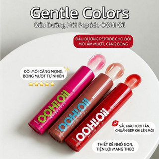 Dầu Dưỡng Môi Lip Oil Gentle Colors OOH OIL Mini 2g – Căng Bóng, Dưỡng Ẩm, Hiệu Ứng Môi Mọng