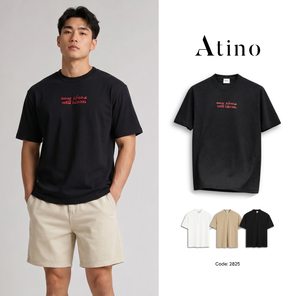 Áo Phông ATINO Phong Cách Hàn Quốc Năng Động L.3.2825