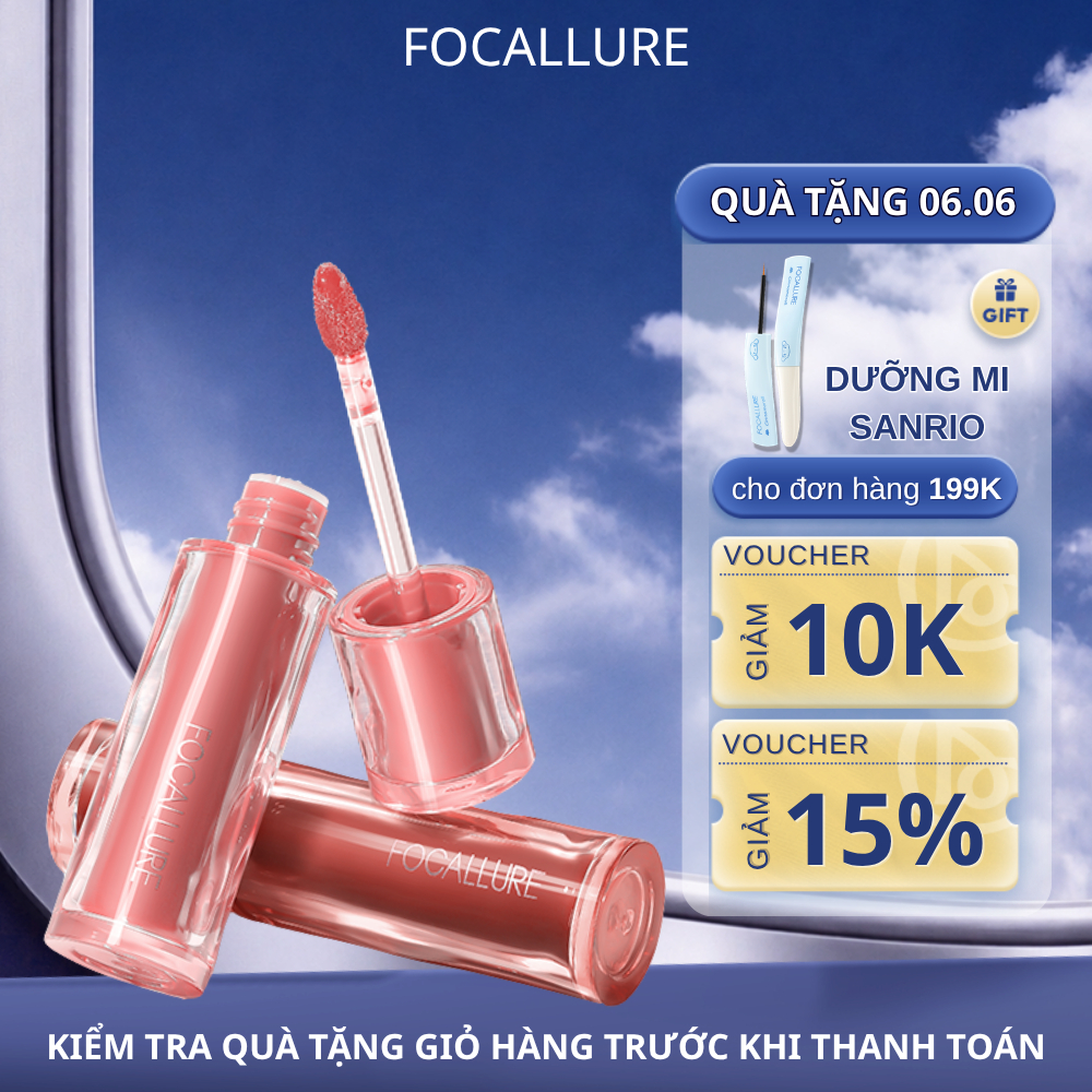 FOCALLURE Son Tint Căng Mọng Nước Phiên Bản Nâng Cấp 2G