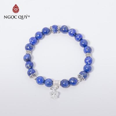 Vòng tay đá Lapis Lazuli tự nhiên phối charm - Mẫu VC0358 - Ngọc Quý