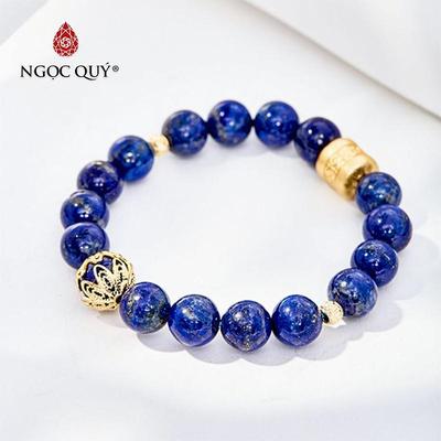 Vòng tay đá Lapis Lazuli tự nhiên phối charm - Mẫu VC0356 - Ngọc Quý