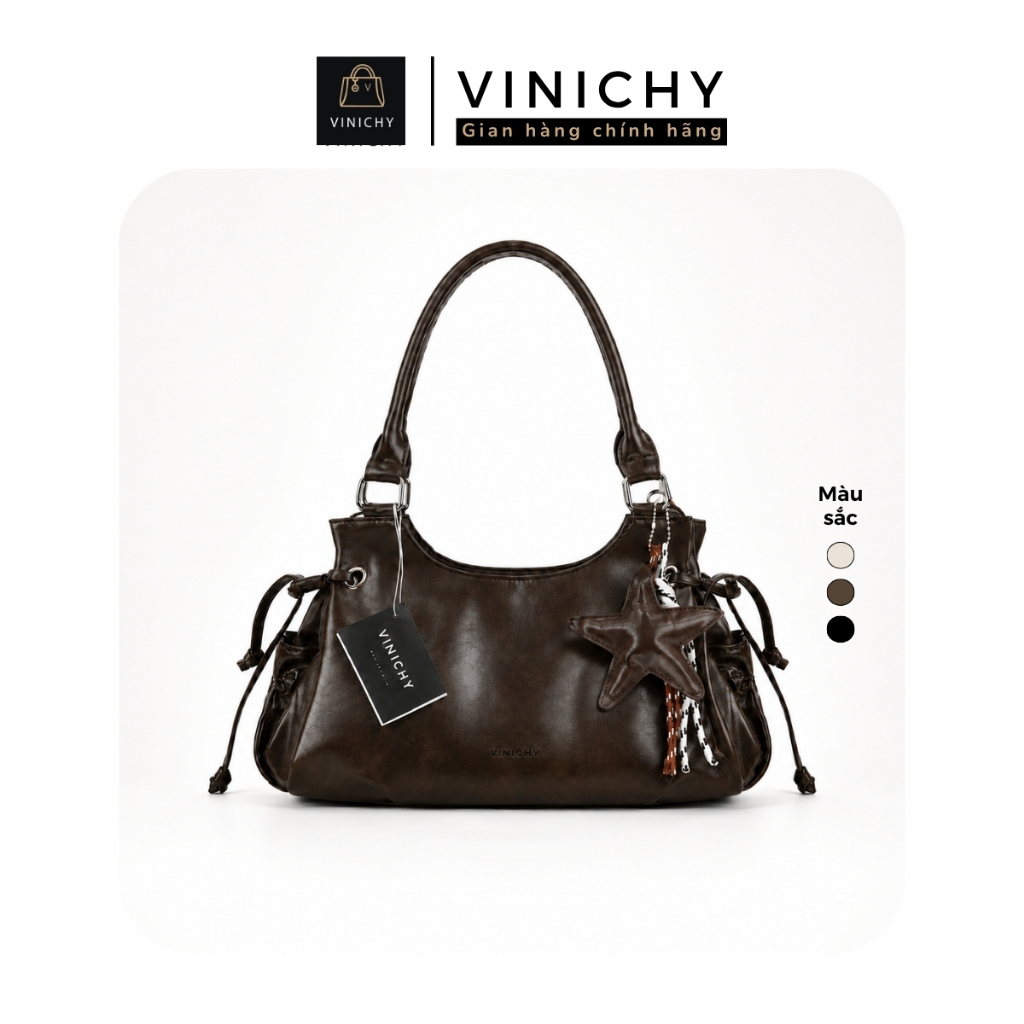 Túi xách nữ đeo chéo, đeo vai VINICHY dung tích lớn size 32cm HA893