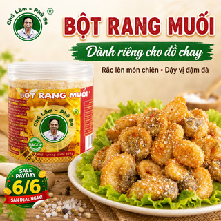 Bột rang muối hiệu Chú Lâm - Phù Sa loại đặc biệt( dùng được cho món chay) làm các món rang muối hấp dẫn