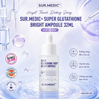 Tinh Chất Sur.Medic+ Dưỡng Trắng Căng Bóng Da Super Glutathione 1000™ Bright Ampoule 32ml