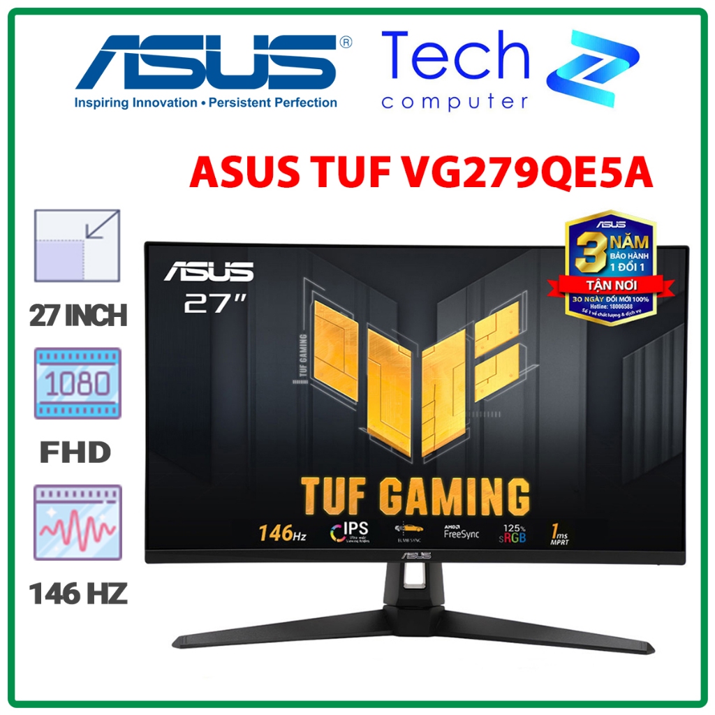 Màn Hình Gaming ASUS TUF VG279QE5A 27 Inch IPS FHD 146Hz 1ms Loa Tích Hợp