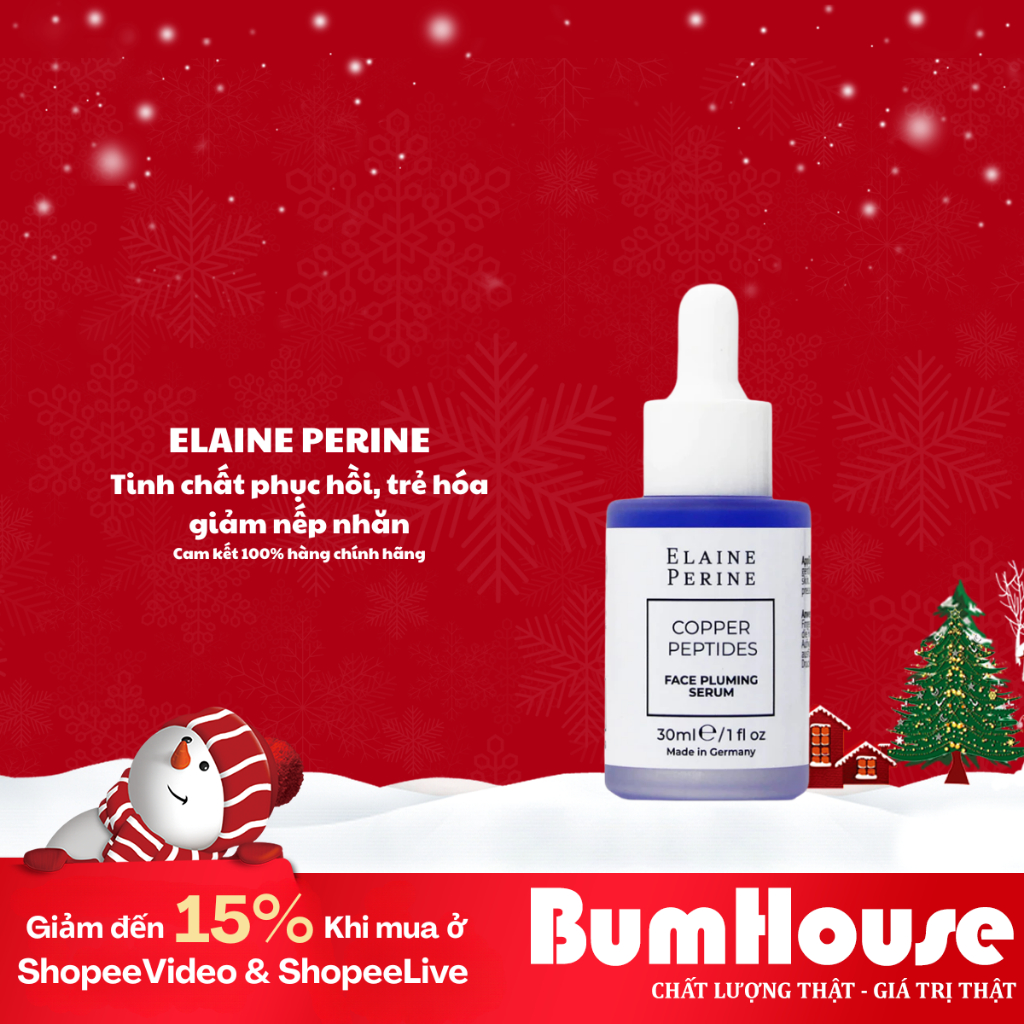 [HÀNG CTY] Tinh chất phục hồi, trẻ hóa Elaine Perine Copper Peptide Serum 30ml