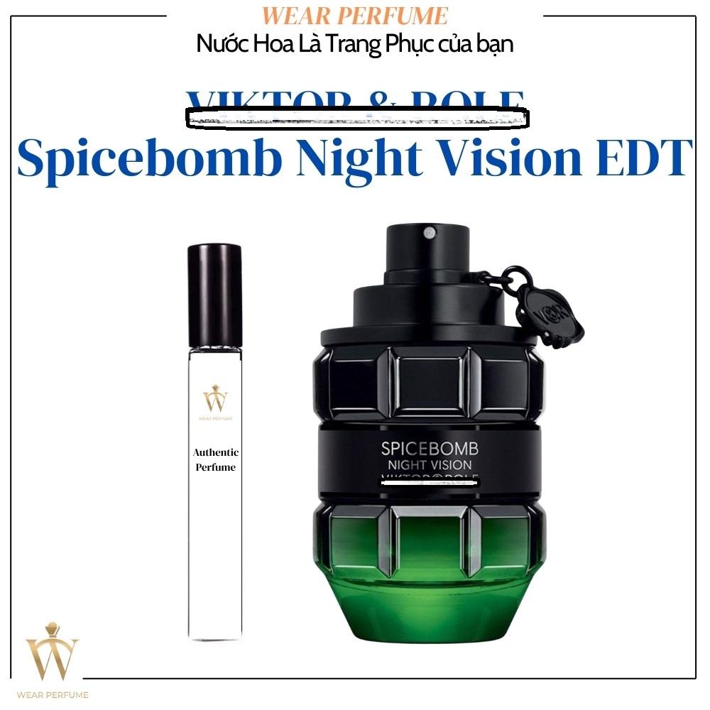 Fullsize 90ML - Nước hoa Nam V|ktor & Ro|f Spicebomb Night Vision EDT - Wear Perfume