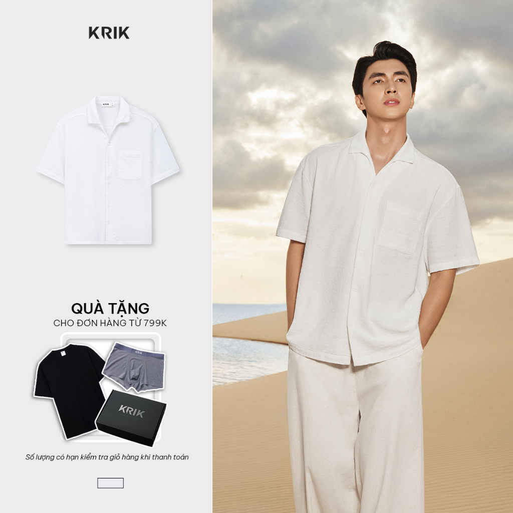 [KRIK x Bình An] Áo Sơ Mi Nam KRIK Form Classic Chất Liệu Mềm Mại Thiết Kế Thanh Lịch Hiện Đại SC336