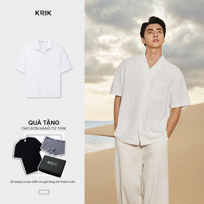 [KRIK x Bình An] Áo Sơ Mi Nam KRIK Form Classic Chất Liệu Mềm Mại Thiết Kế Thanh Lịch Hiện Đại SC3360